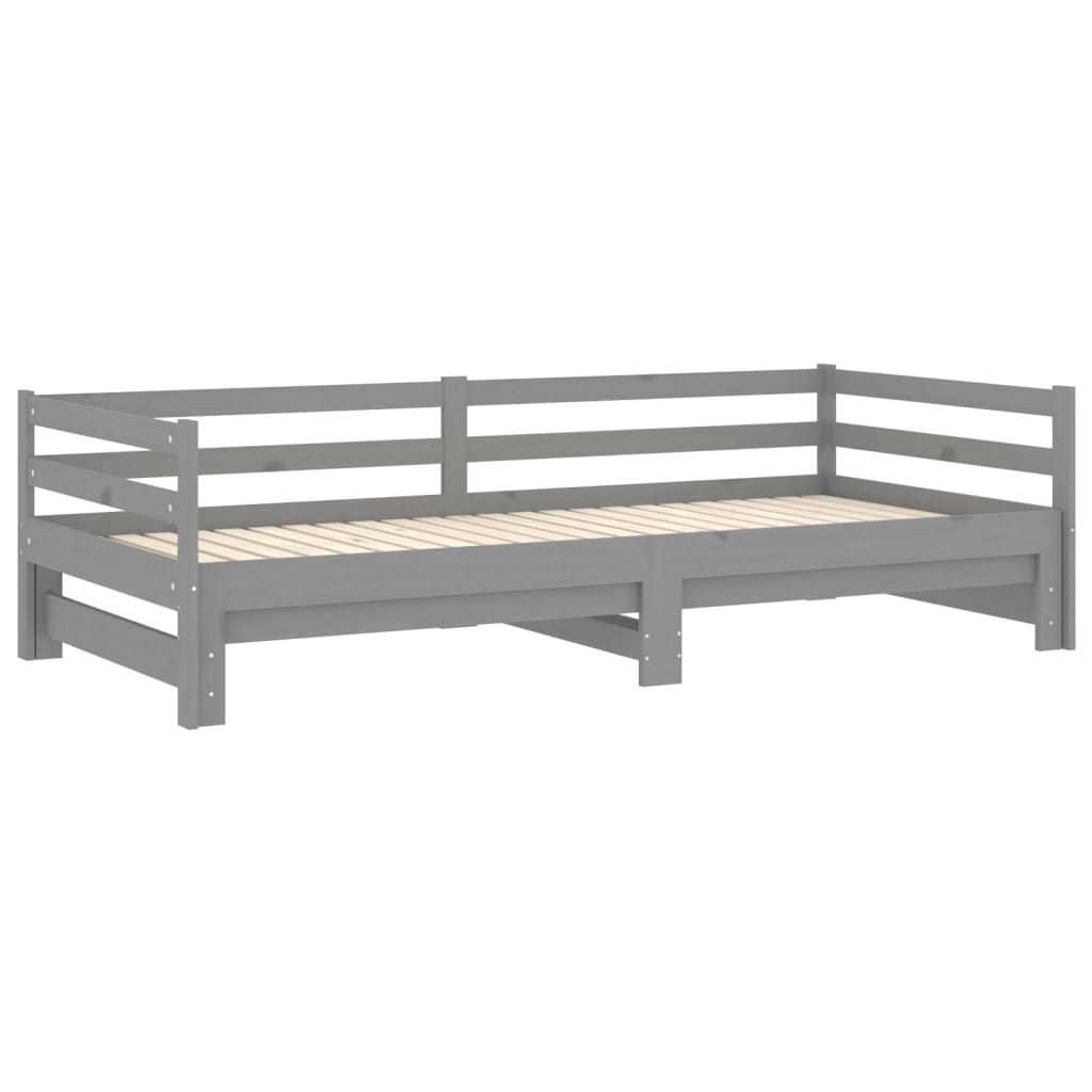 Pat Extensibil De Zi, 2X(90X200) Cm, , Lemn Masiv De Pin