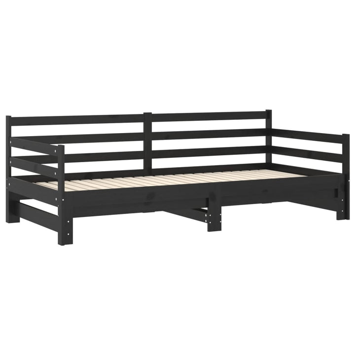 Pat Extensibil De Zi, 2X(90X200) Cm, , Lemn Masiv Pin