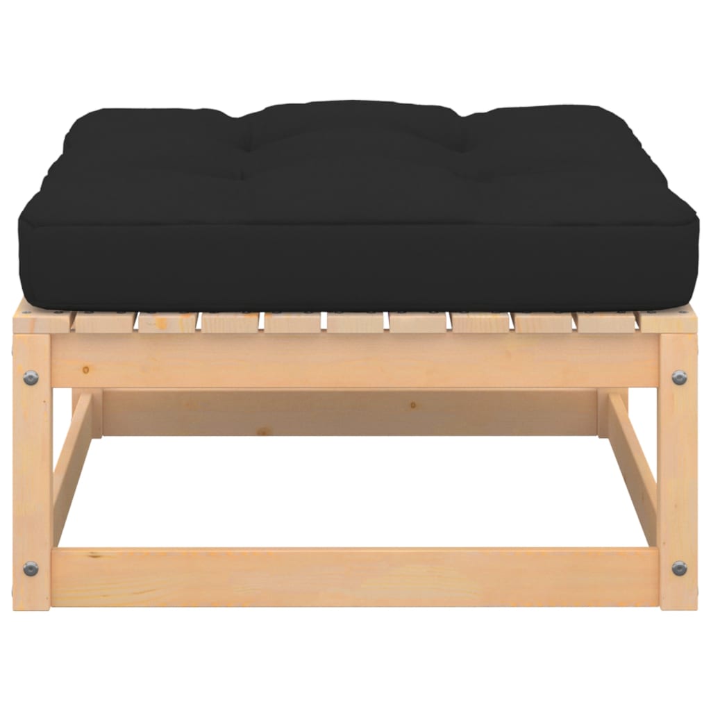 Set Mobilier Grădină Cu Perne, 3 Piese, Lemn Masiv De Pin