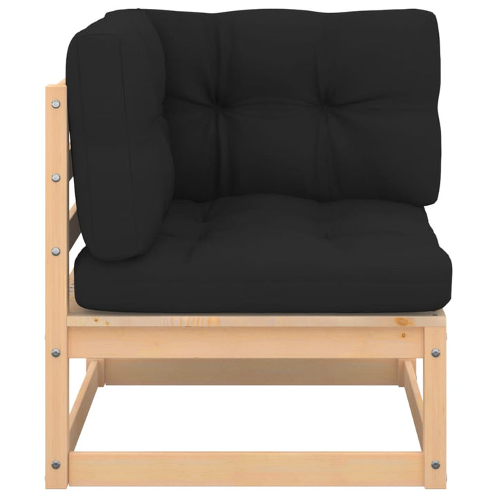 Set Mobilier De Grădină Cu Perne, 7 Piese, Lemn Masiv De Pin