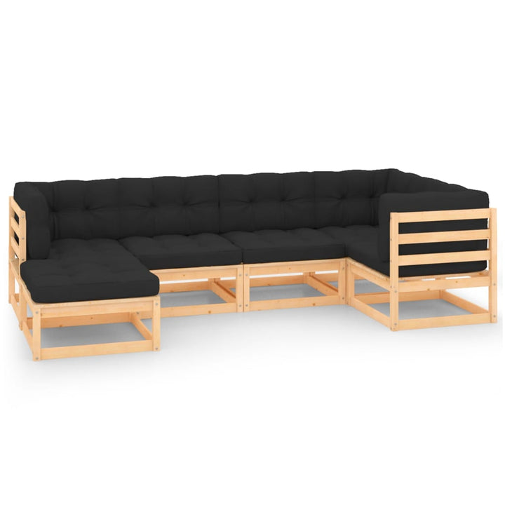 Set Mobilier De Grădină, 6 Piese, , Lemn Masiv De Pin