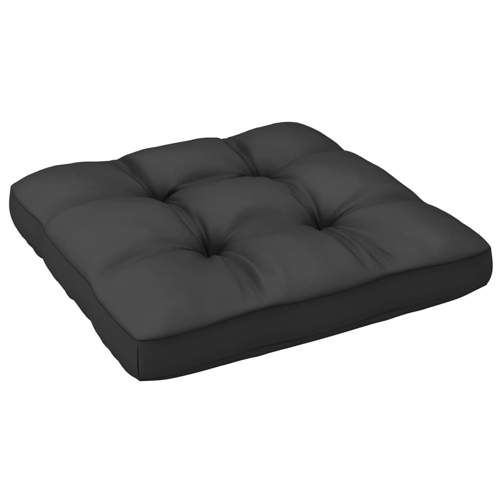Vixl Set Mobilier Grădină Cu Perne Antracit, 7 Piese, Lemn Masiv Pin