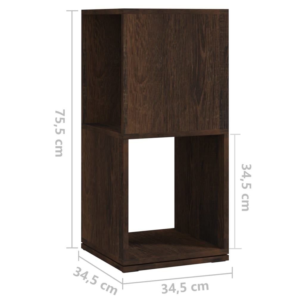 Dulap Rotativ, 34,5X34,5X75,5 Cm, Lemn Prelucrat