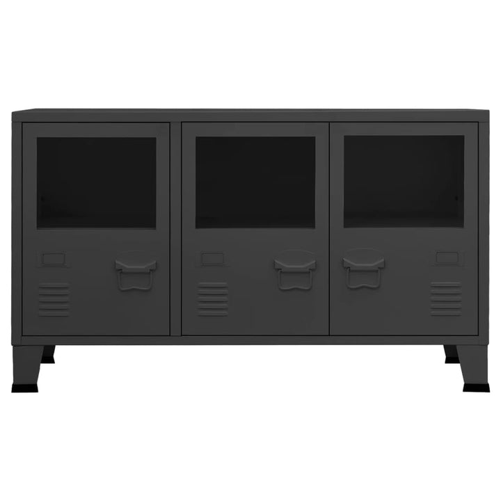Servantă Industrială, , 105X35X62 Cm, Metal Și Sticlă