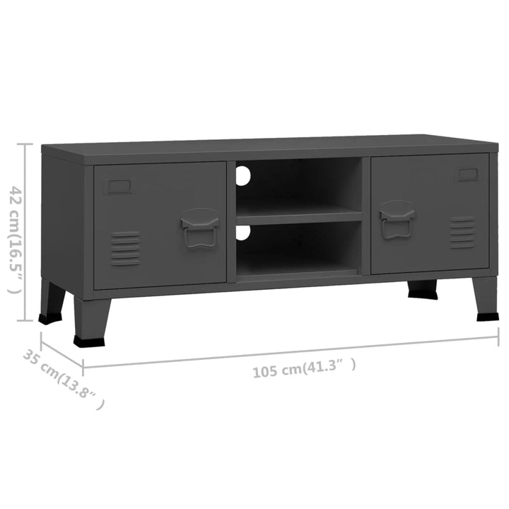 Dulap Tv Industrial, , 105X35X42 Cm, Metal
