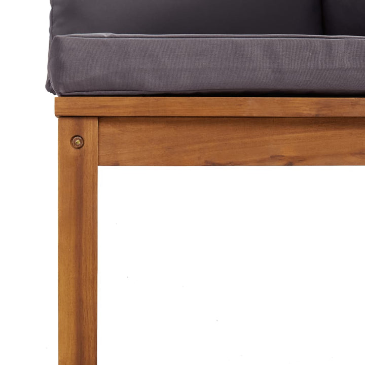 Set Mobilier De Grădină Cu Perne, 4 Piese, Lemn Masiv De Acacia