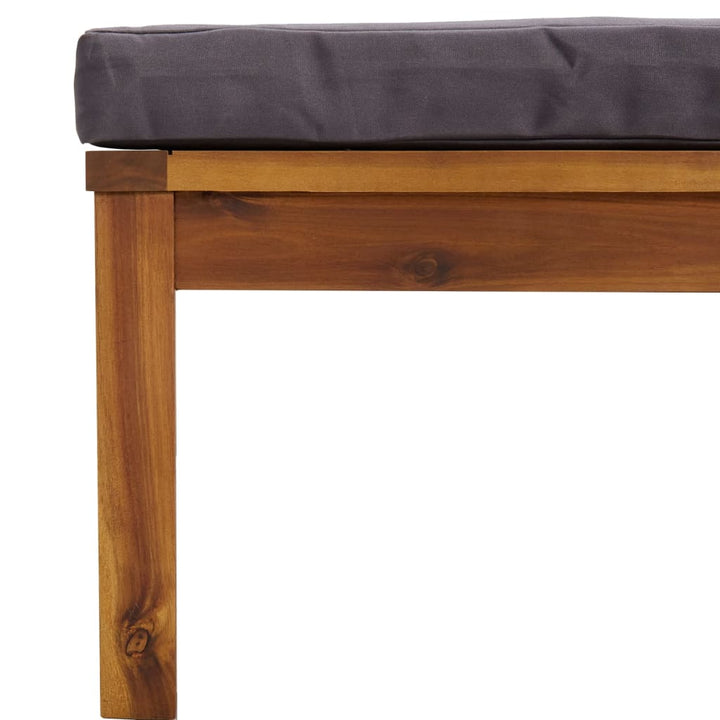 Set Mobilier De Grădină Cu Perne, 4 Piese, Lemn Masiv De Acacia