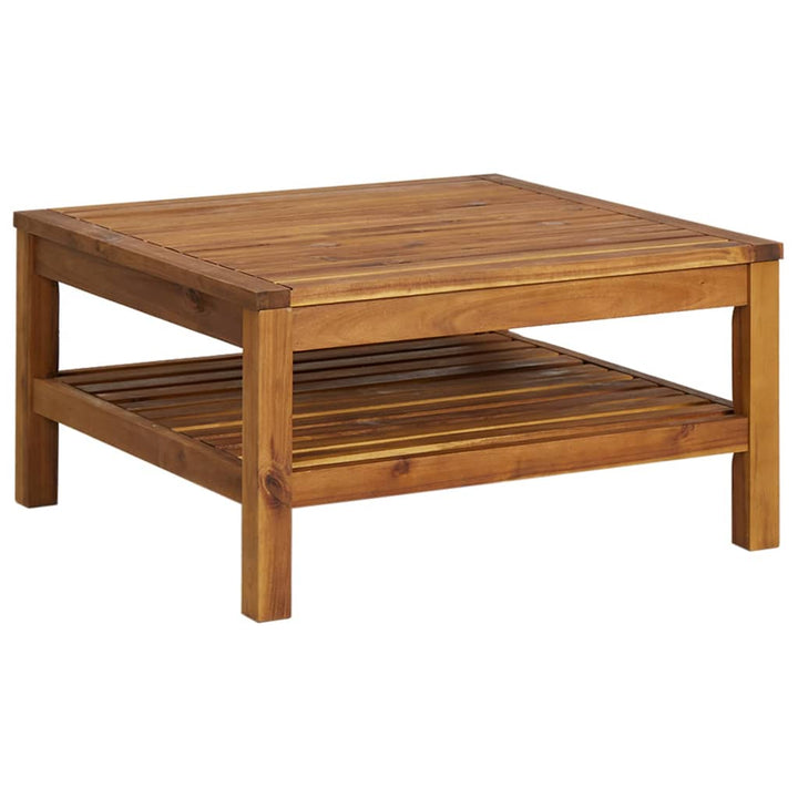 Set Mobilier De Grădină Cu Perne, 4 Piese, Lemn Masiv De Acacia