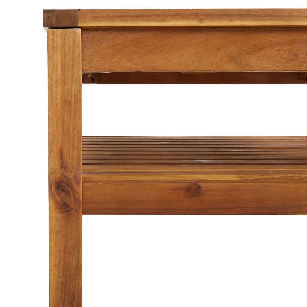 Set Mobilier De Grădină Cu Perne, 4 Piese, Lemn Masiv De Acacia