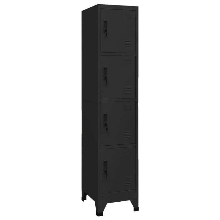 Dulap Vestiar Cu 4 Compartimente 38X45X180 Cm