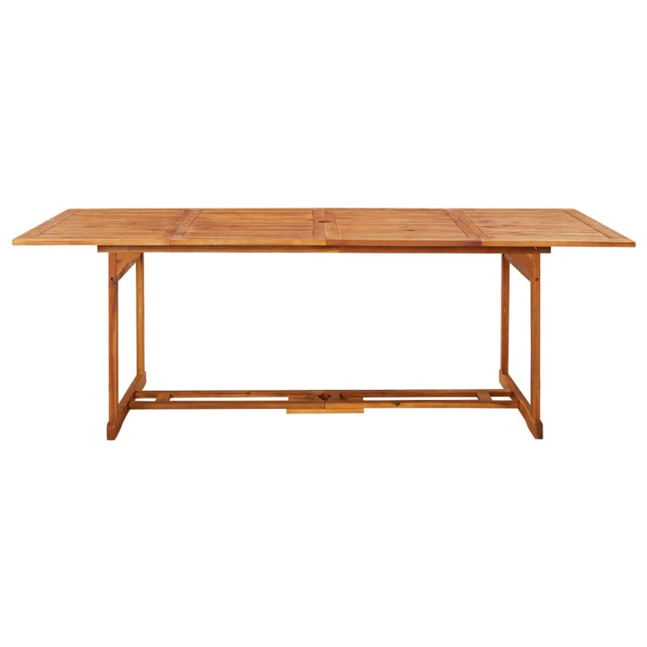Set Mobilier De Grădină 11 Piese 220X90X75Cm, Lemn Masiv Acacia