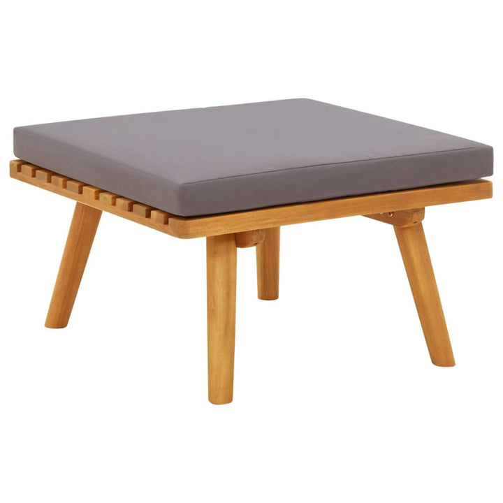 Set Mobilier De Grădină Cu Perne, 12 Piese, Lemn Masiv Acacia