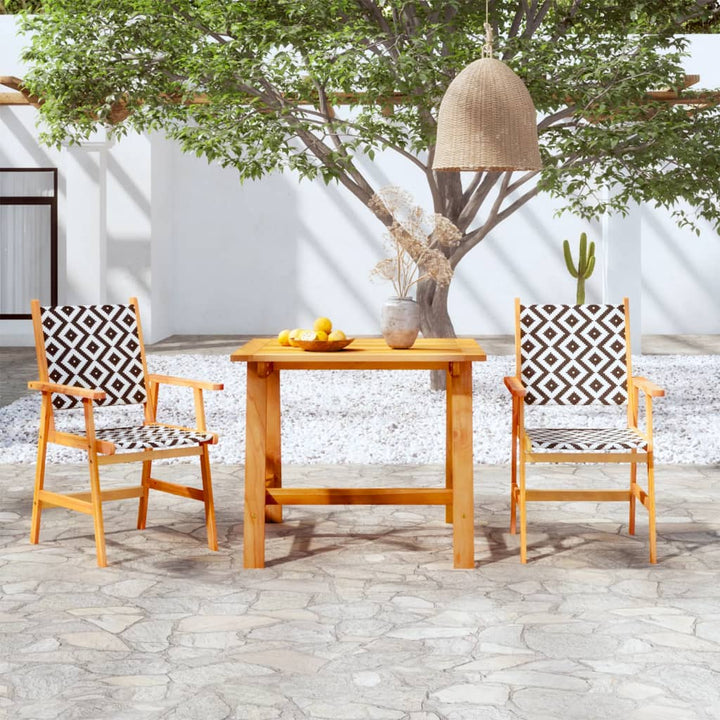 Set Mobilier De Grădină, 5 Piese, Lemn Masiv De Acacia