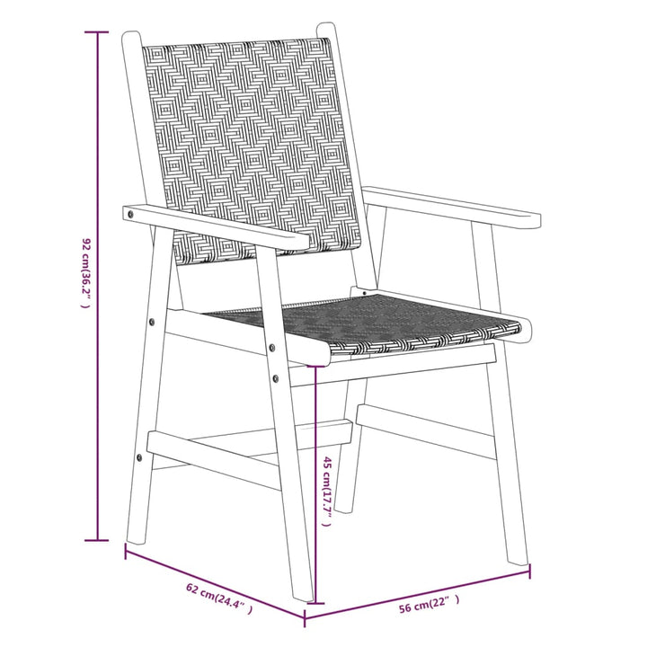 Set Mobilier De Grădină, 5 Piese, Lemn Masiv De Acacia