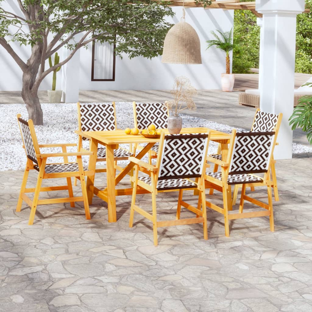 Set Mobilier De Grădină, 5 Piese, Lemn Masiv De Acacia