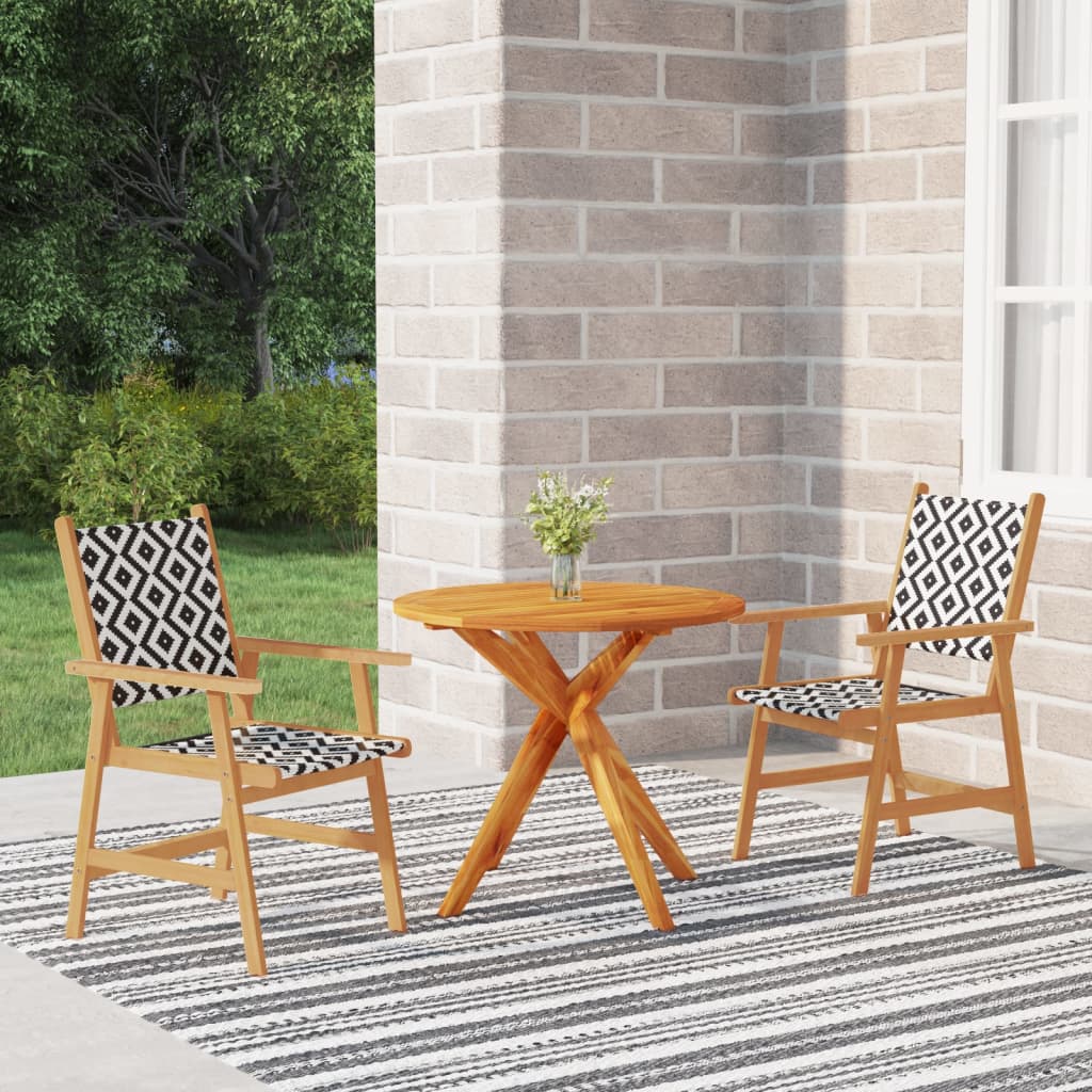 Set Mobilier De Grădină, 5 Piese, Lemn Masiv De Acacia