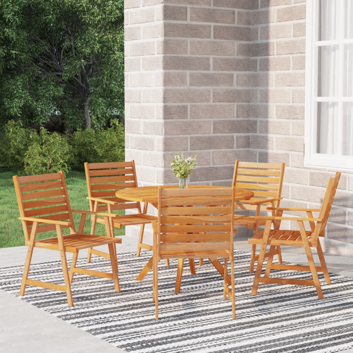 Set Mobilier De Grădină, 5 Piese, Lemn Masiv De Acacia