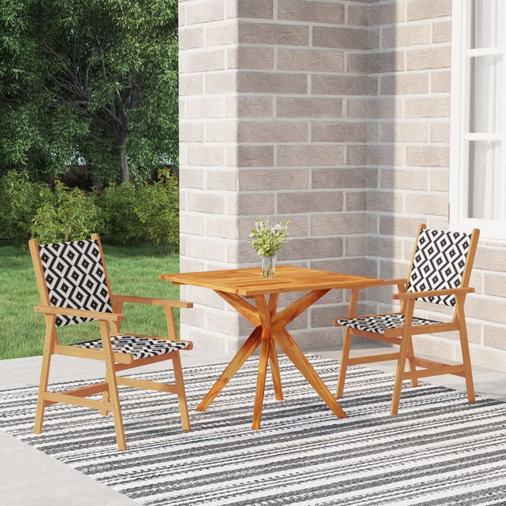 Set Mobilier De Grădină, 5 Piese, Lemn Masiv De Acacia