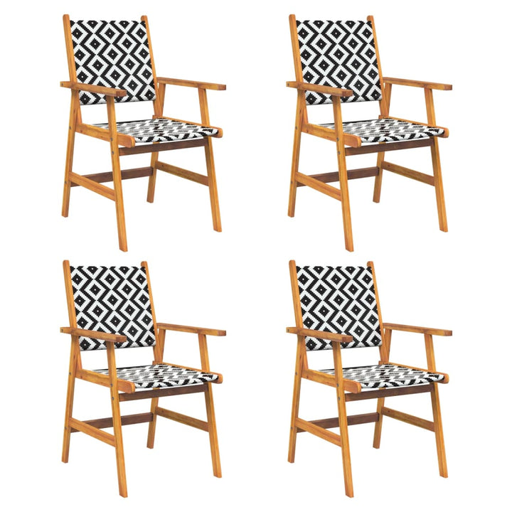 Set Mobilier De Grădină, 5 Piese, Lemn Masiv De Acacia