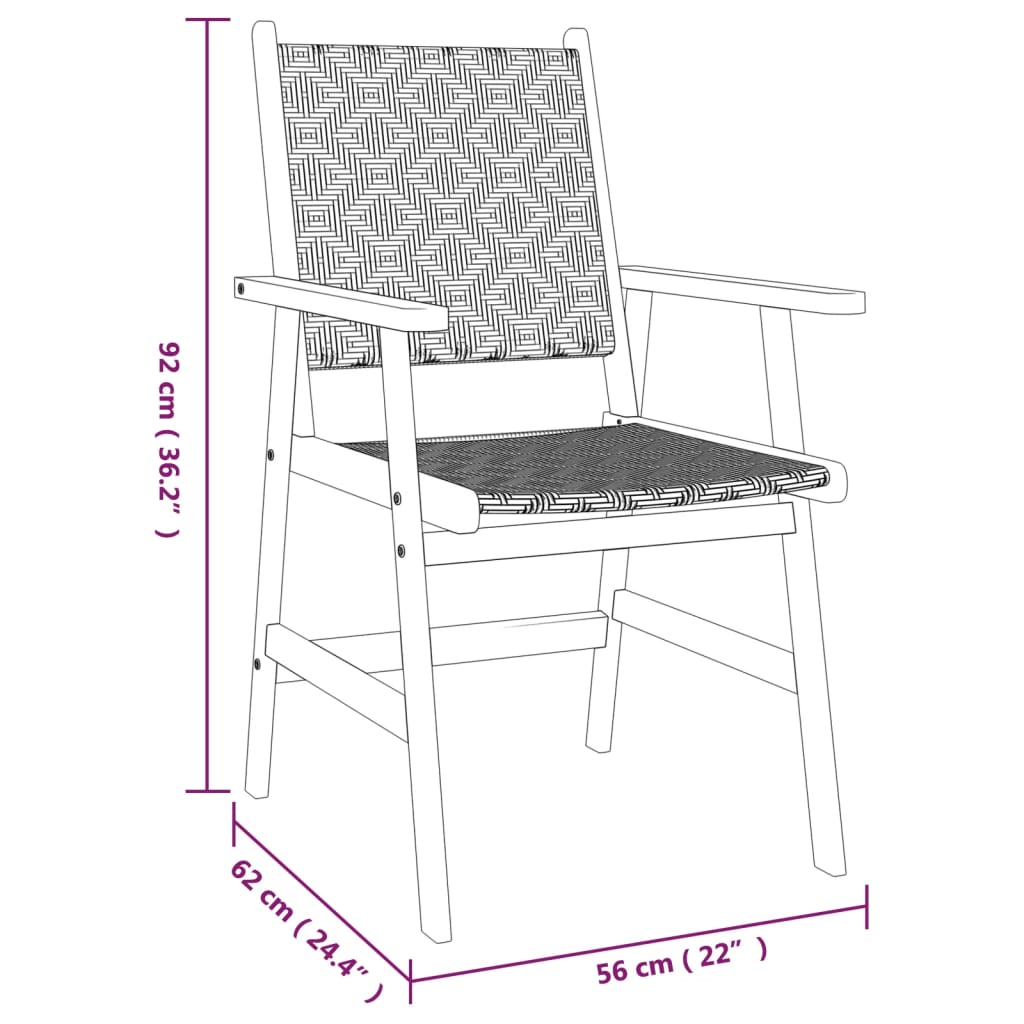 Set Mobilier De Grădină, 5 Piese, Lemn Masiv De Acacia