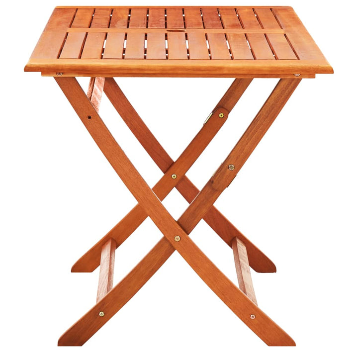 Set Mobilier De Exterior Pliabil, 7 Piese, Lemn Masiv Eucalipt