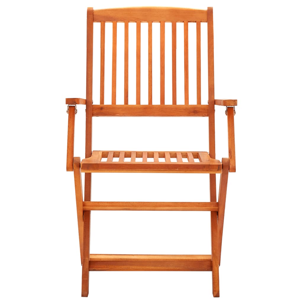 Set Mobilier De Exterior Pliabil, 7 Piese, Lemn Masiv Eucalipt
