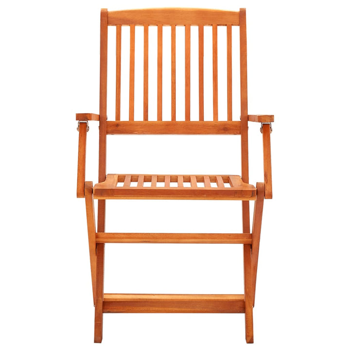 Set Mobilier De Exterior Pliabil, 7 Piese, Lemn Masiv Eucalipt
