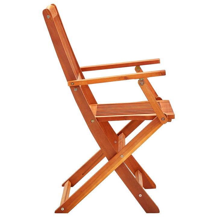Set Mobilier De Exterior Pliabil, 7 Piese, Lemn Masiv Eucalipt