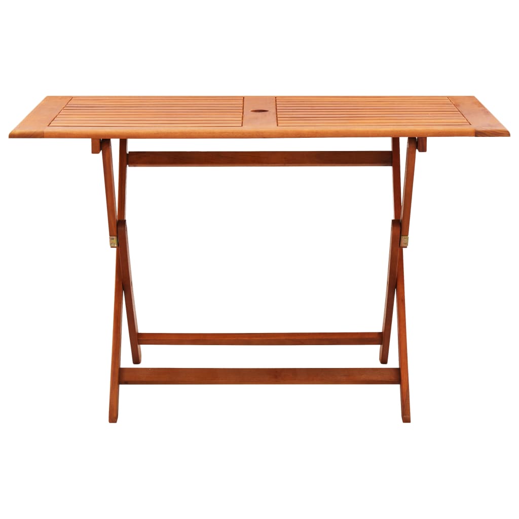 Set Mobilier De Exterior Pliabil, 7 Piese, Lemn Masiv Eucalipt
