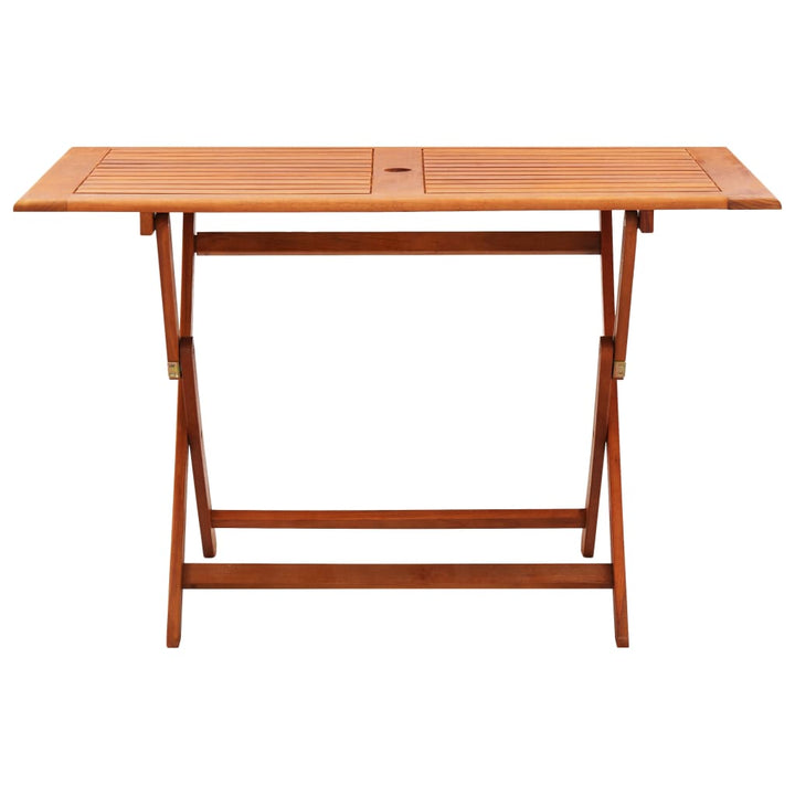 Set Mobilier De Exterior Pliabil, 7 Piese, Lemn Masiv Eucalipt