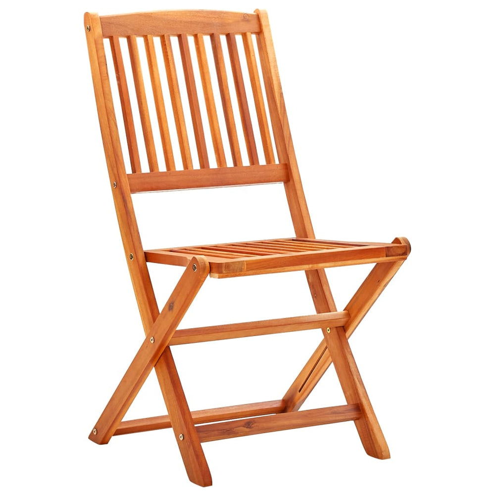 Set Mobilier De Exterior Pliabil, 7 Piese, Lemn Masiv Eucalipt