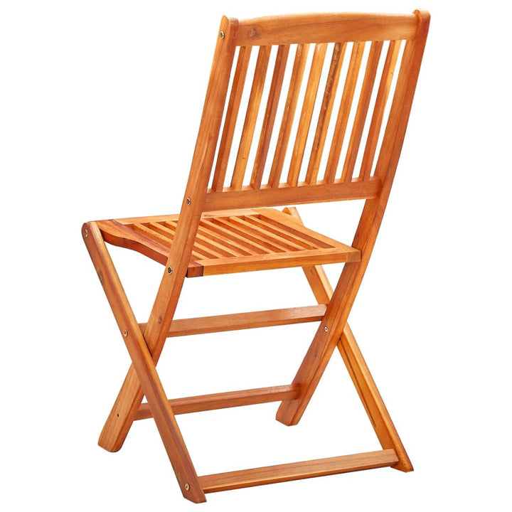 Set Mobilier De Exterior Pliabil, 7 Piese, Lemn Masiv Eucalipt