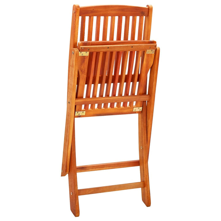 Set Mobilier De Exterior Pliabil, 7 Piese, Lemn Masiv Eucalipt