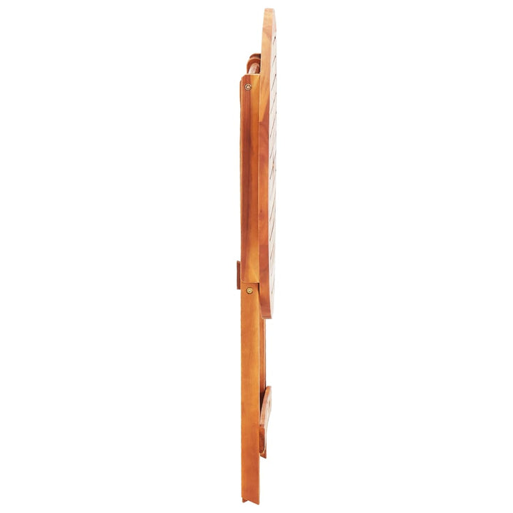 Set Mobilier De Exterior Pliabil, 3 Piese, Lemn Masiv Eucalipt