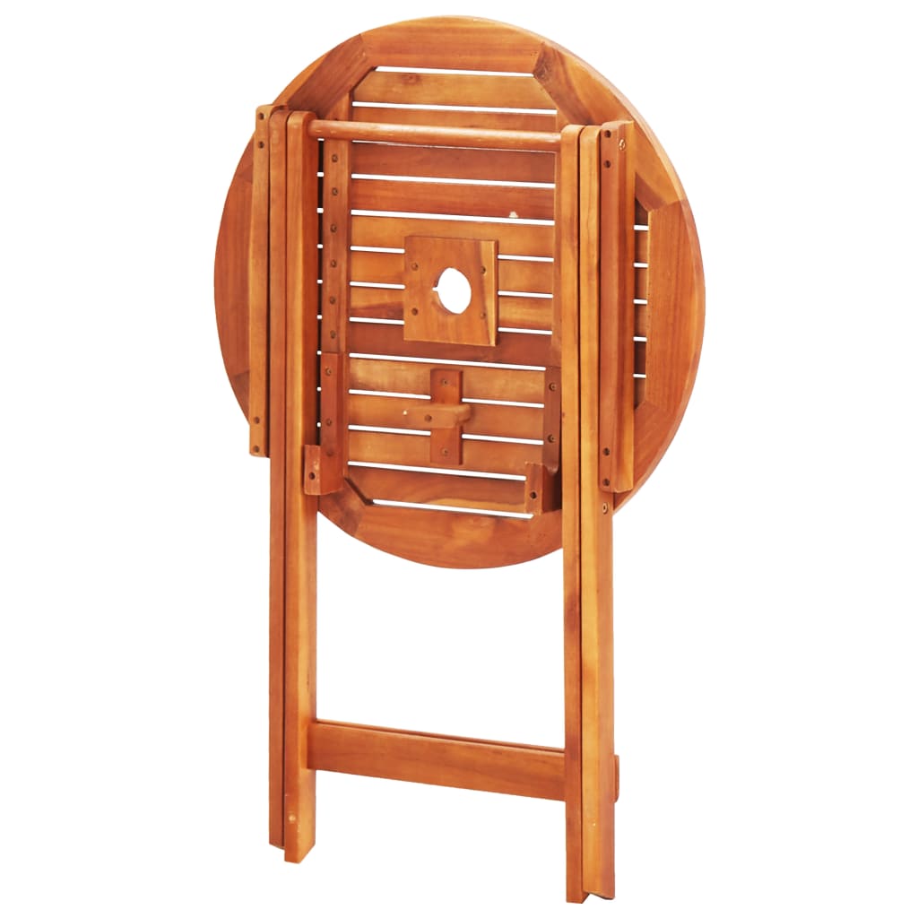 Set Mobilier De Exterior Pliabil, 3 Piese, Lemn Masiv Eucalipt