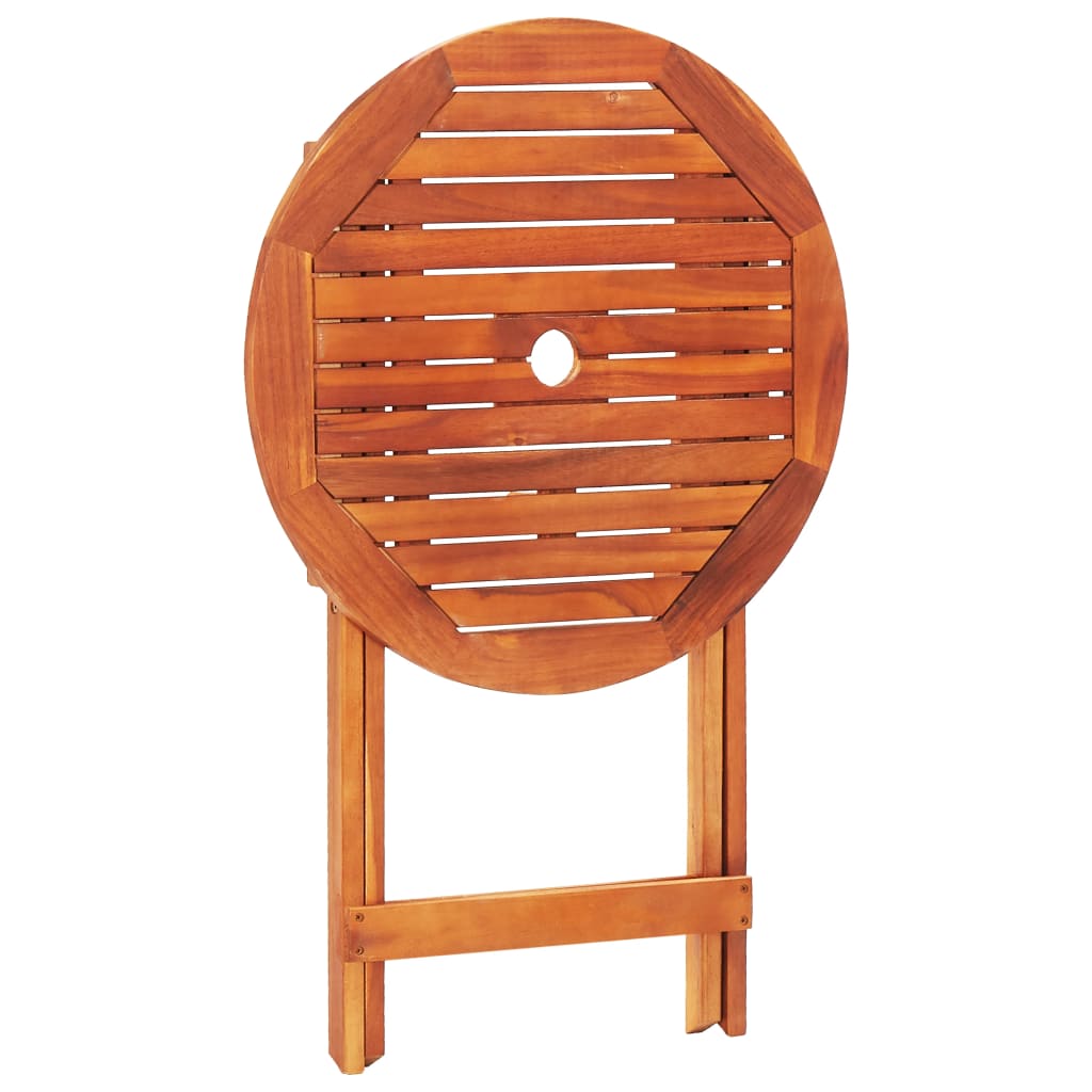Set Mobilier De Exterior Pliabil, 3 Piese, Lemn Masiv Eucalipt