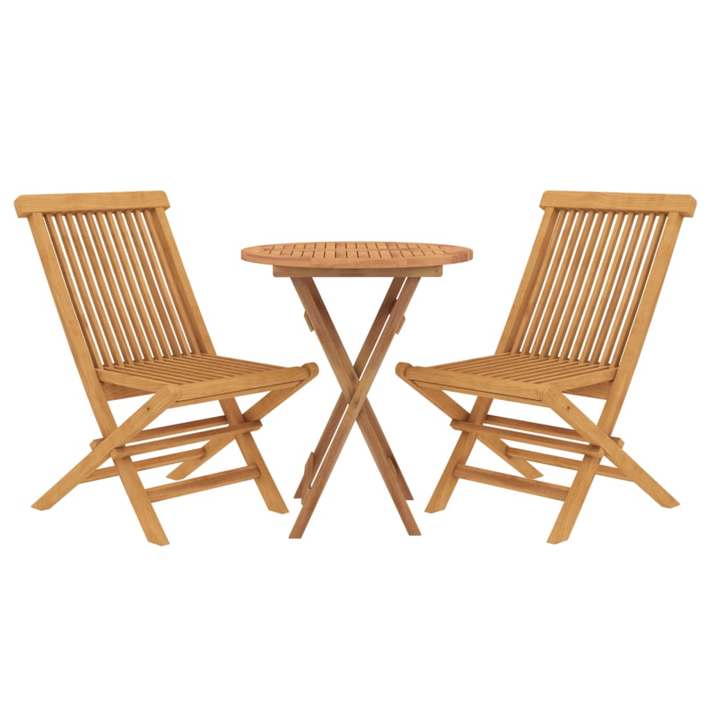 Set Mobilier Grădină, 3 Piese, Lemn Masiv De Tec