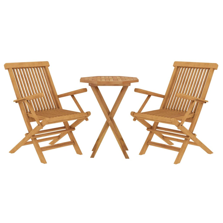 Set Mobilier De Grădină, 3 Piese, Lemn Masiv De Tec