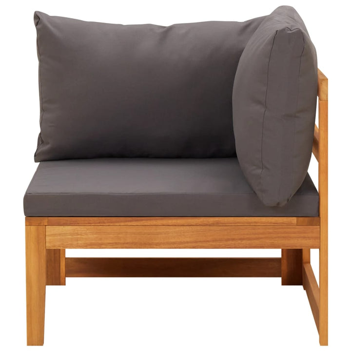 Set Mobilier Grădină Perne , 5 Piese, Lemn Acacia