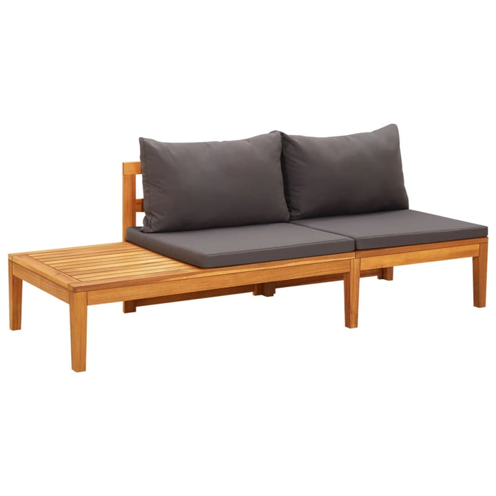 Set Mobilier Grădină Perne , 5 Piese, Lemn Acacia