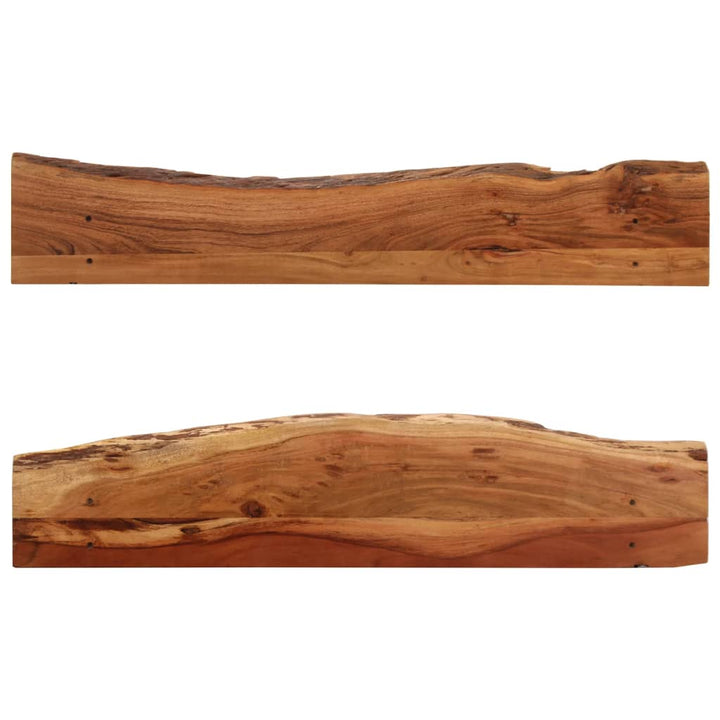 Rafturi De Perete, 2 Buc., , Lemn Masiv De Acacia