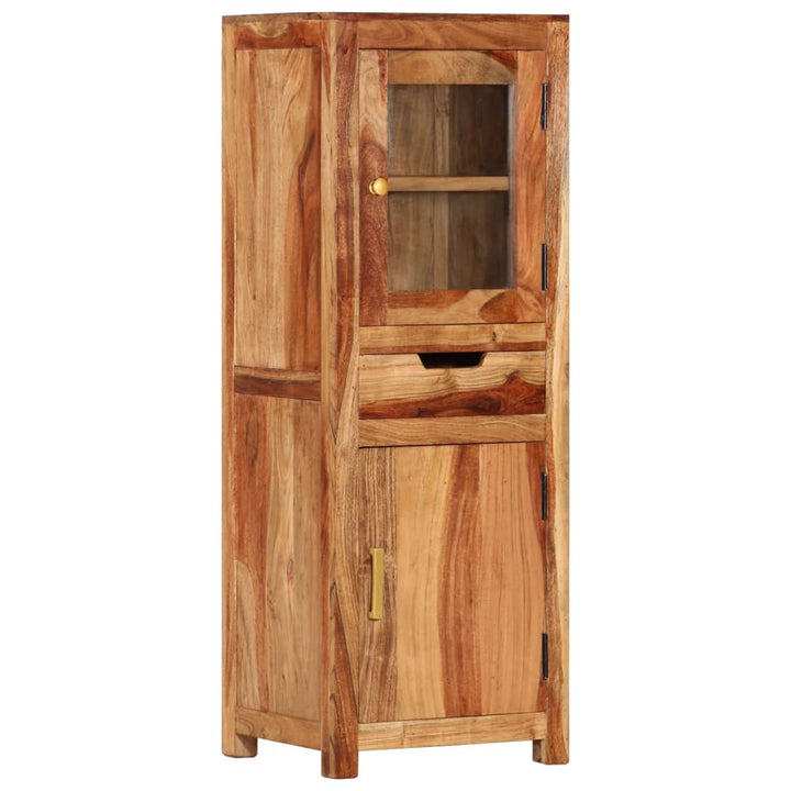 Dulap Înalt, 40X34X110 Cm, Lemn Masiv De Acacia