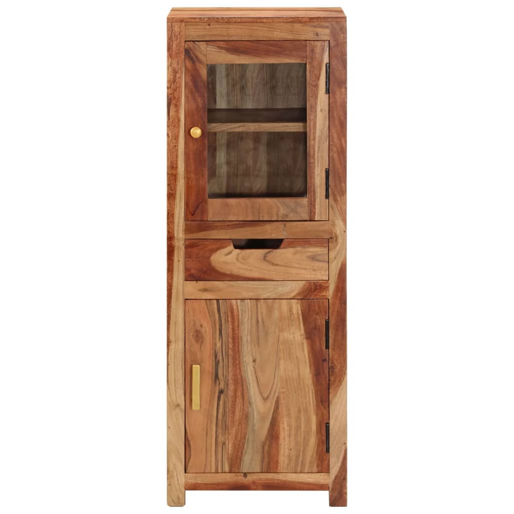 Dulap Înalt, 40X34X110 Cm, Lemn Masiv De Acacia