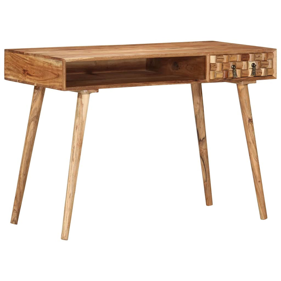 Birou De Scris, 110X50X76 Cm, Lemn Masiv De Acacia