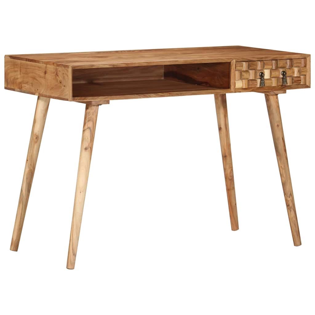 Birou De Scris, 110X50X76 Cm, Lemn Masiv De Acacia