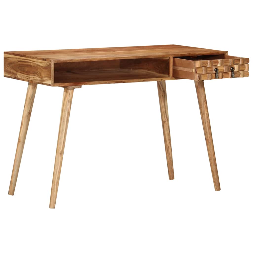Birou De Scris, 110X50X76 Cm, Lemn Masiv De Acacia