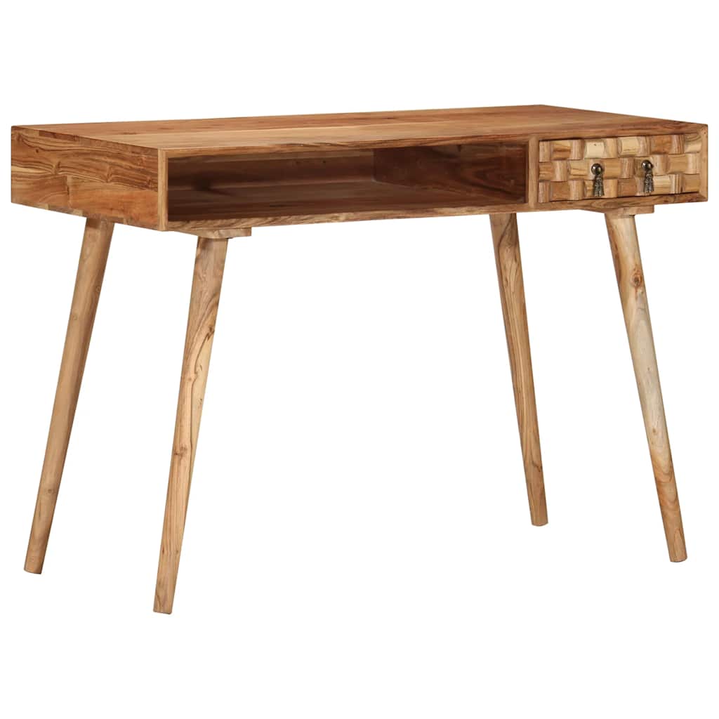 Birou De Scris, 110X50X76 Cm, Lemn Masiv De Acacia