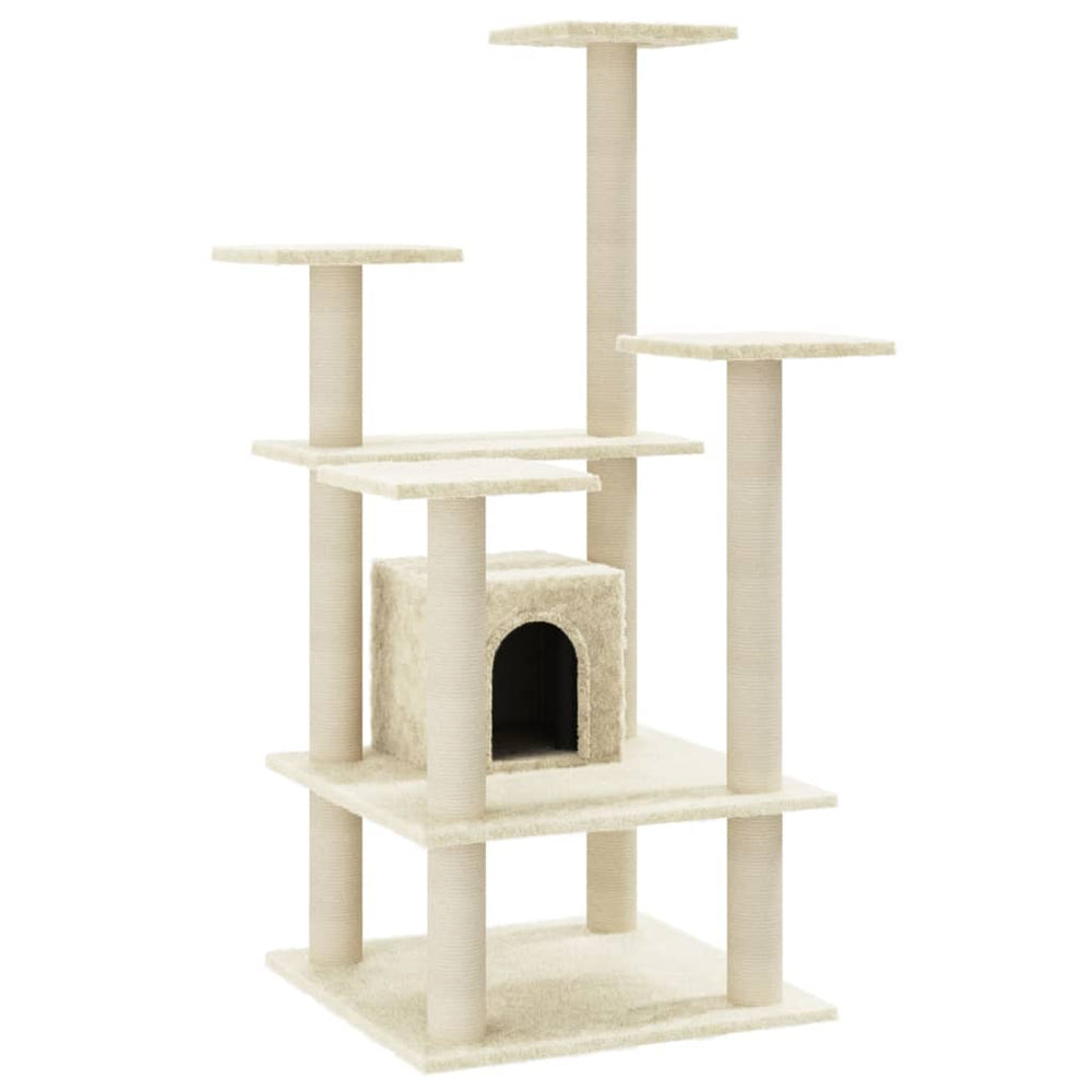 Ansamblu Pisici Cu Stâlpi Din Funie De Sisal, , 110 Cm