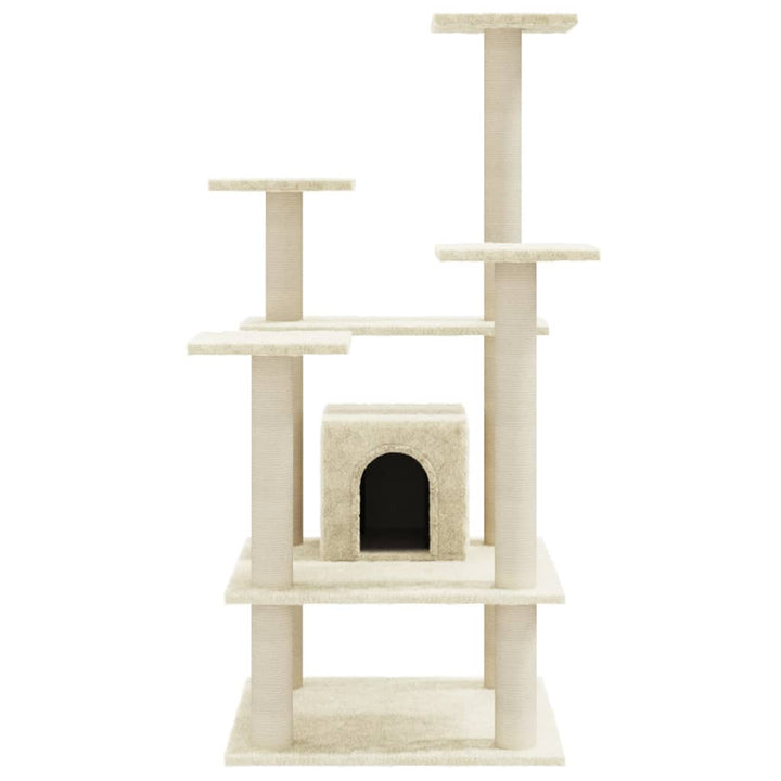 Ansamblu Pisici Cu Stâlpi Din Funie De Sisal, , 110 Cm