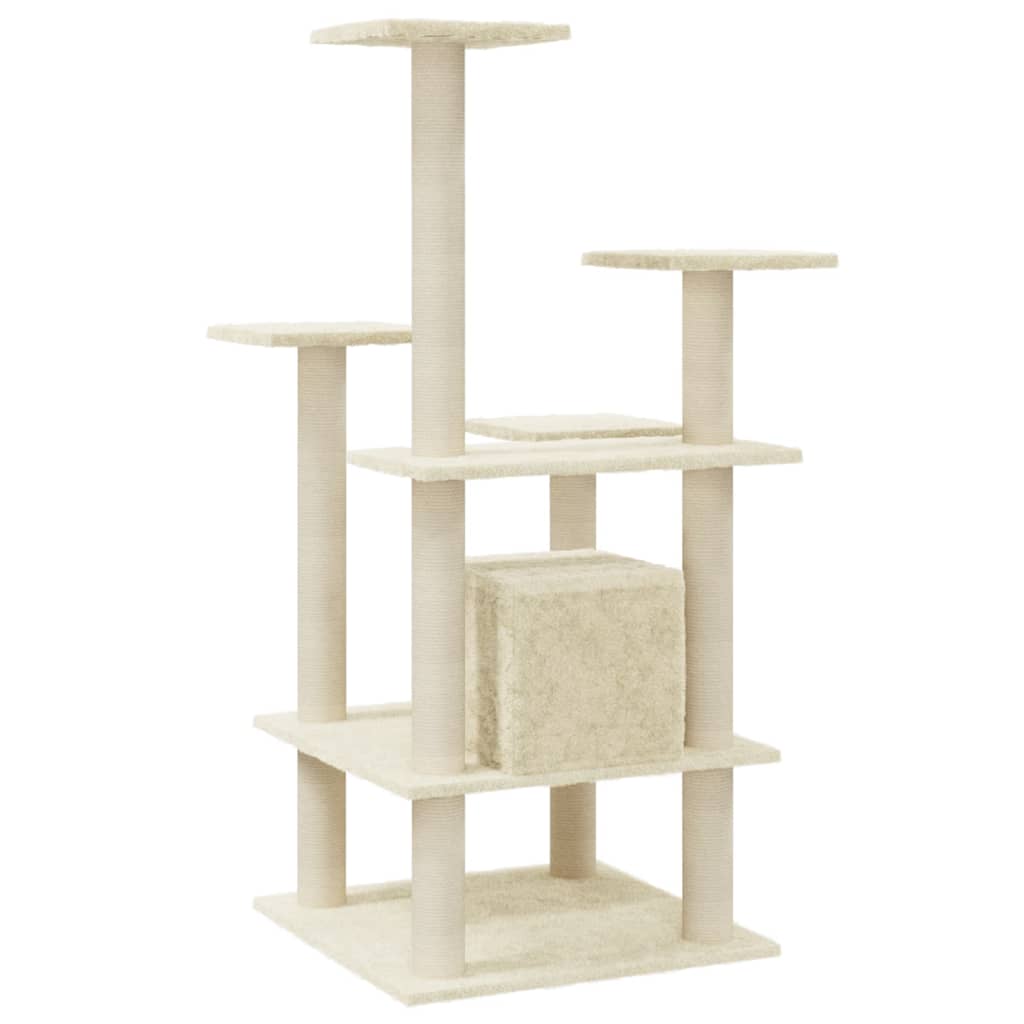 Ansamblu Pisici Cu Stâlpi Din Funie De Sisal, , 110 Cm